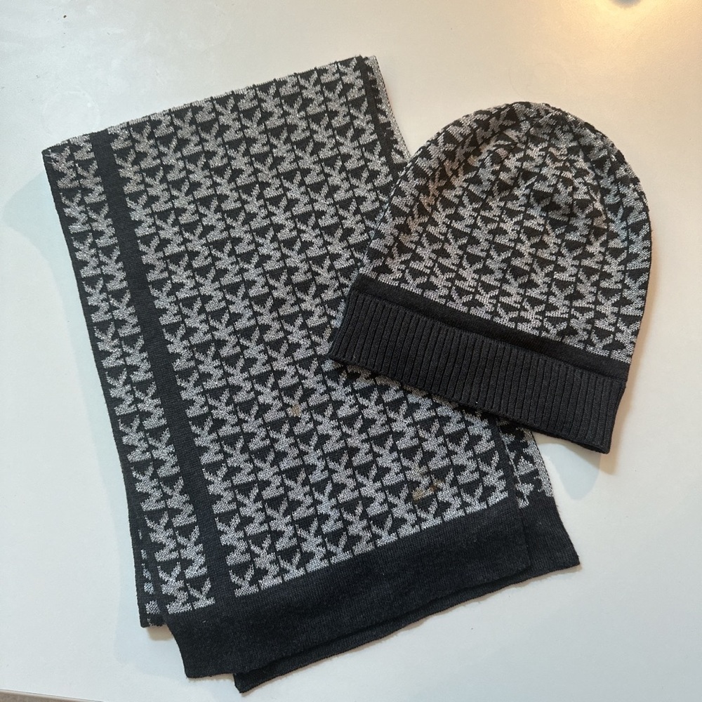 Michael Kors Hat + Scarf Set